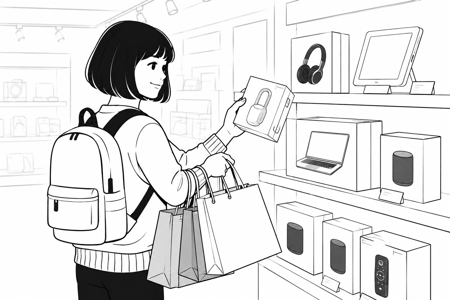 Choose your goods in any store